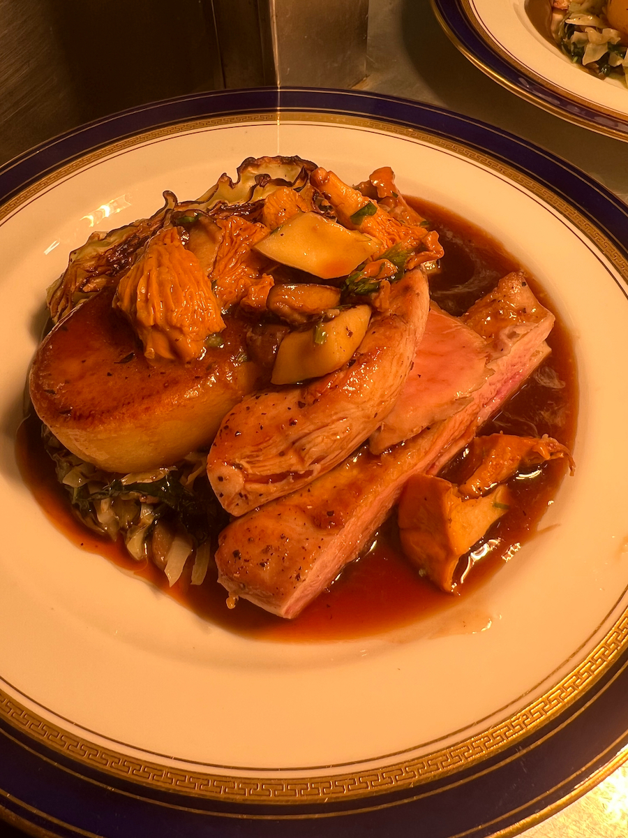 Pheasant & wild mushrooms