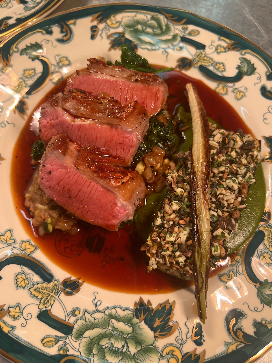 Roasted rump of lamb