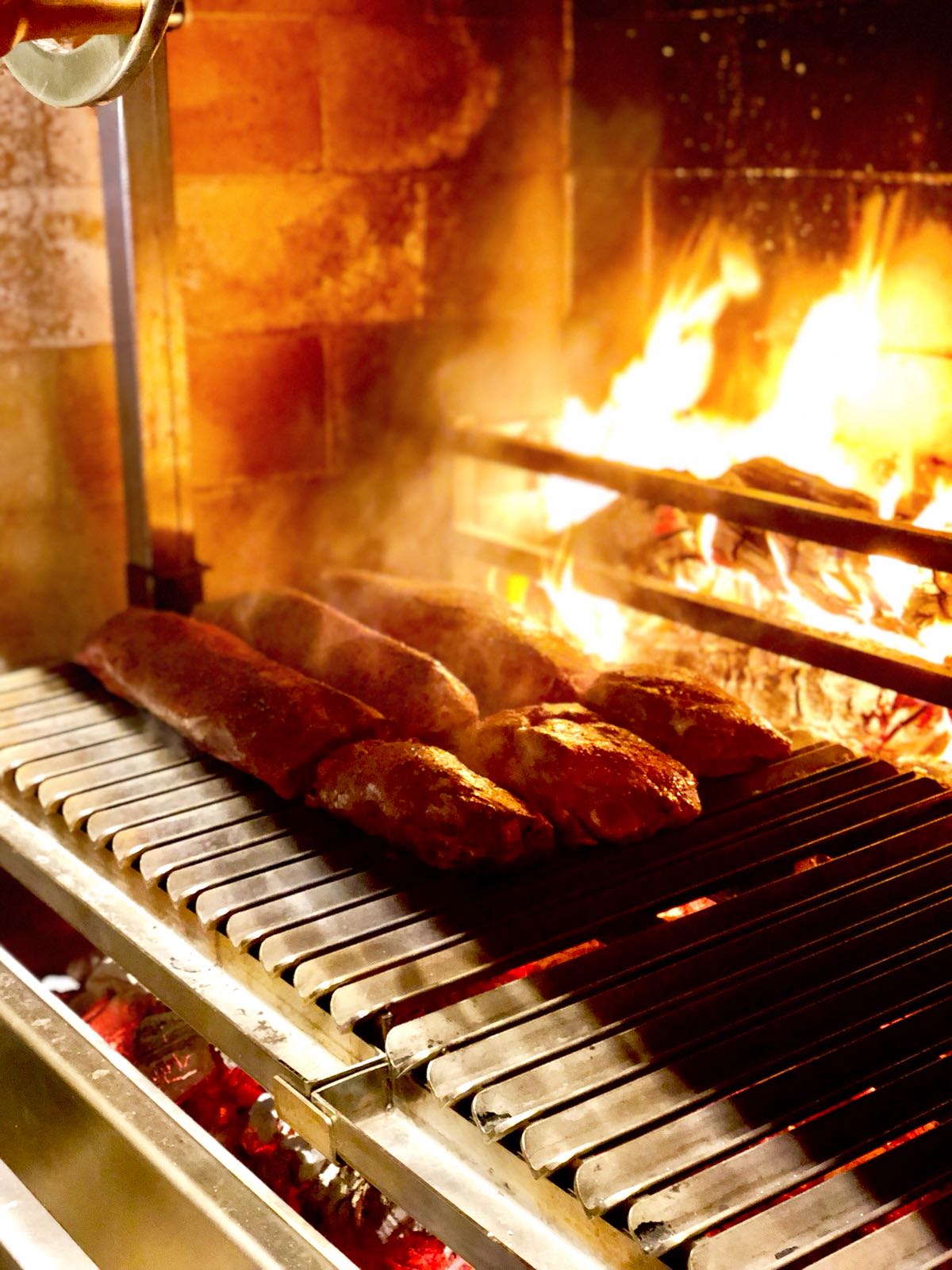 Venison on the grill