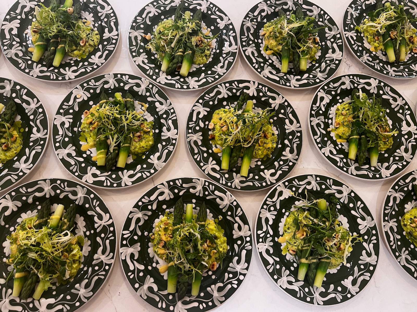 Wye valley asparagus, wild garlic gribiche